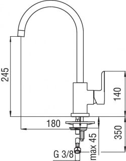 Смеситель Nobili ABC AB87133CR для кухни